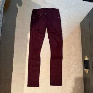 LF CARMAR Burgundy Skinny Jeans 24